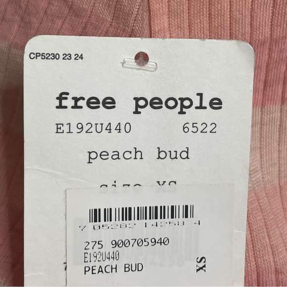 FREE PEOPLE Striped Ribbed Racerback Tunic Tank Top Mini Dress - Picture 8 of 8